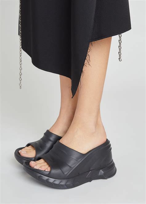 givenchy marshmallow slide wedge sandals